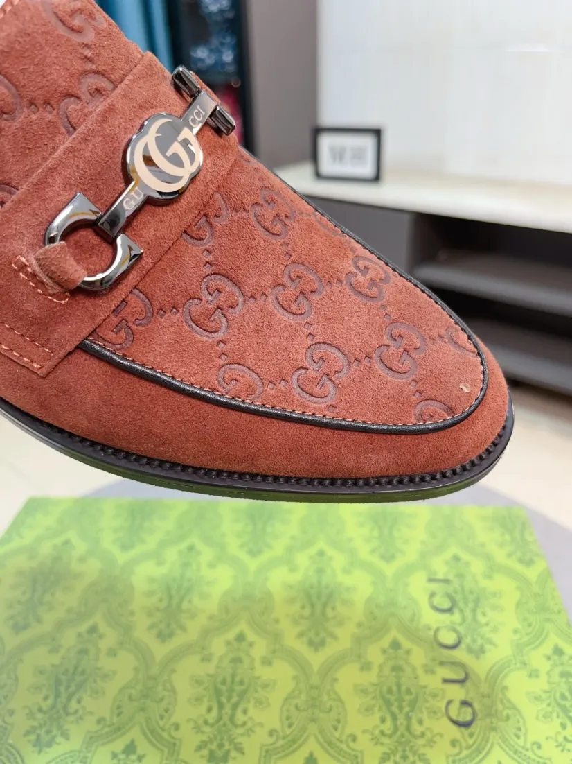 Men's Men's Shoes 💰520🌹🌹【GUCCI】The most popular classic Gucci leather shoes. Synchronized with the official website, the upper is made of Italian first-layer cowhide ➕cowhide lining, with unique brand and unique craftsmanship. Highlighting the hot style of the new year. Stop hesitating, stop wandering, get it now. Number: 38--44